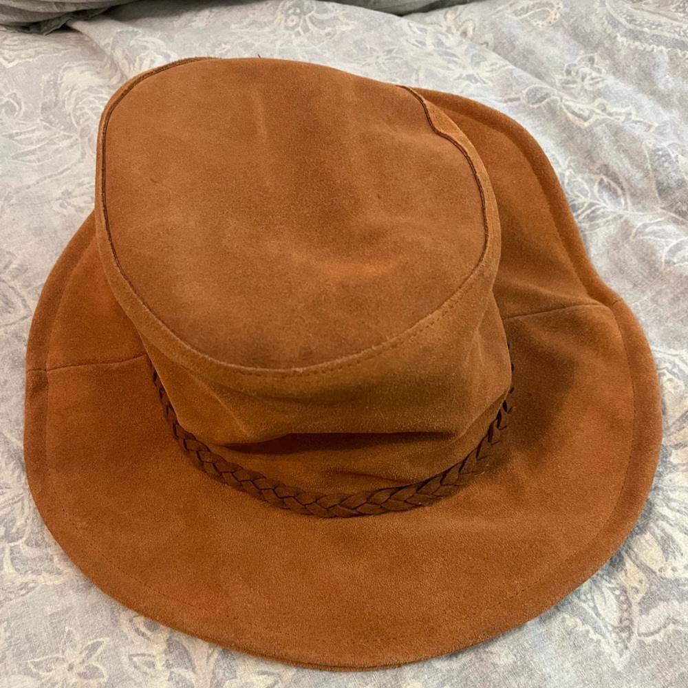 Free people leather bucket hat